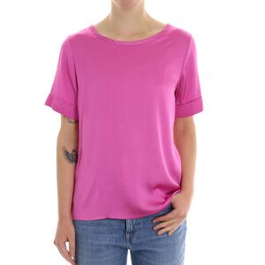 BLUSA IN RASO ROSA